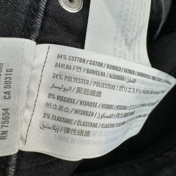 Abercrombie Fitch Simone High Rise Super Skinny Jeans Womens Sz 27/4 Black Wash - Picture 6 of 14